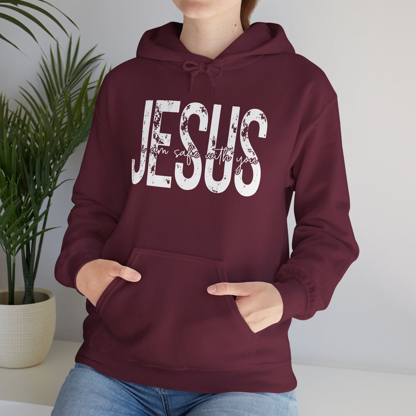 Jesus I Am Safe With You Heavy Blended Hoodie