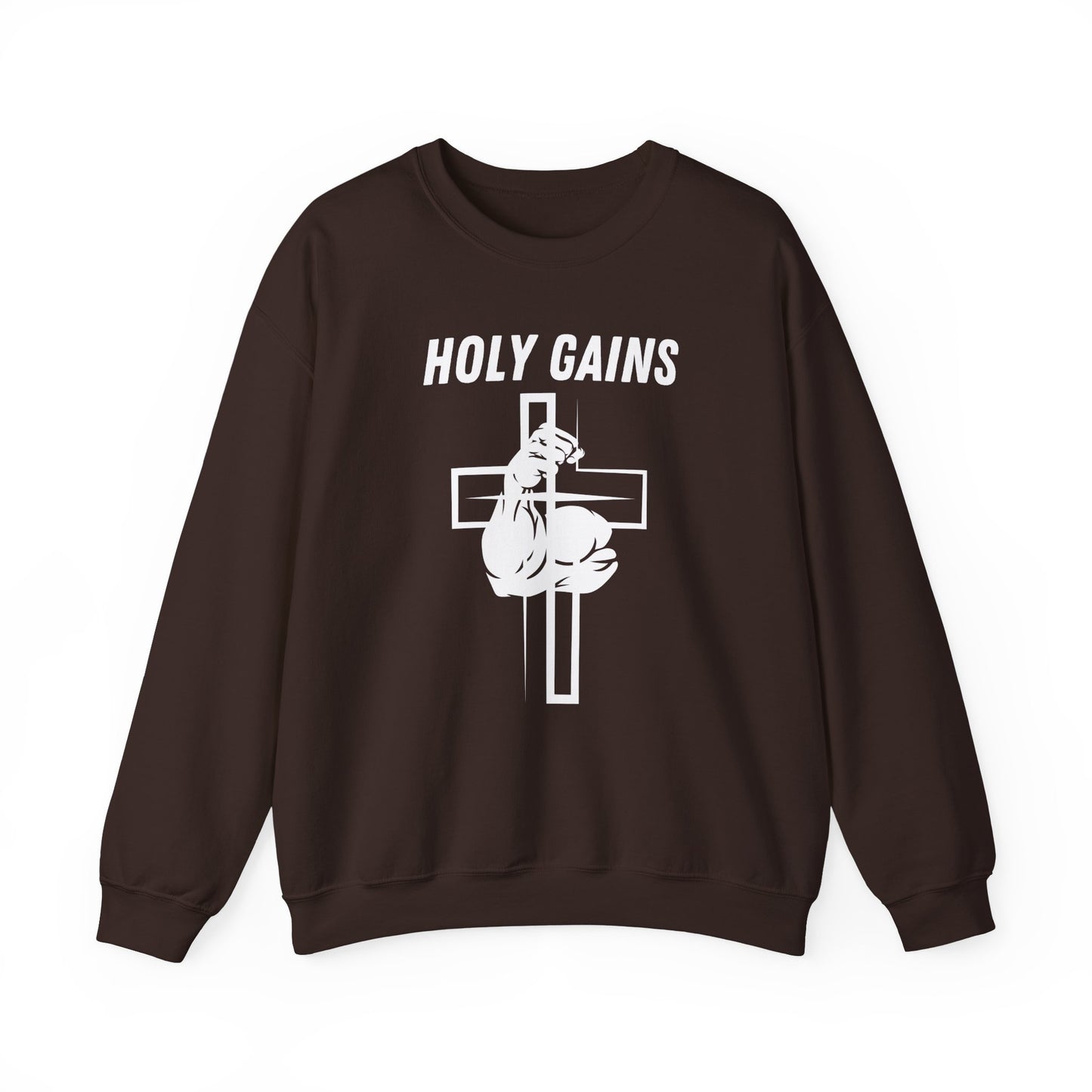 Crewneck Sweatshirt - Holy Gains Fitness Design