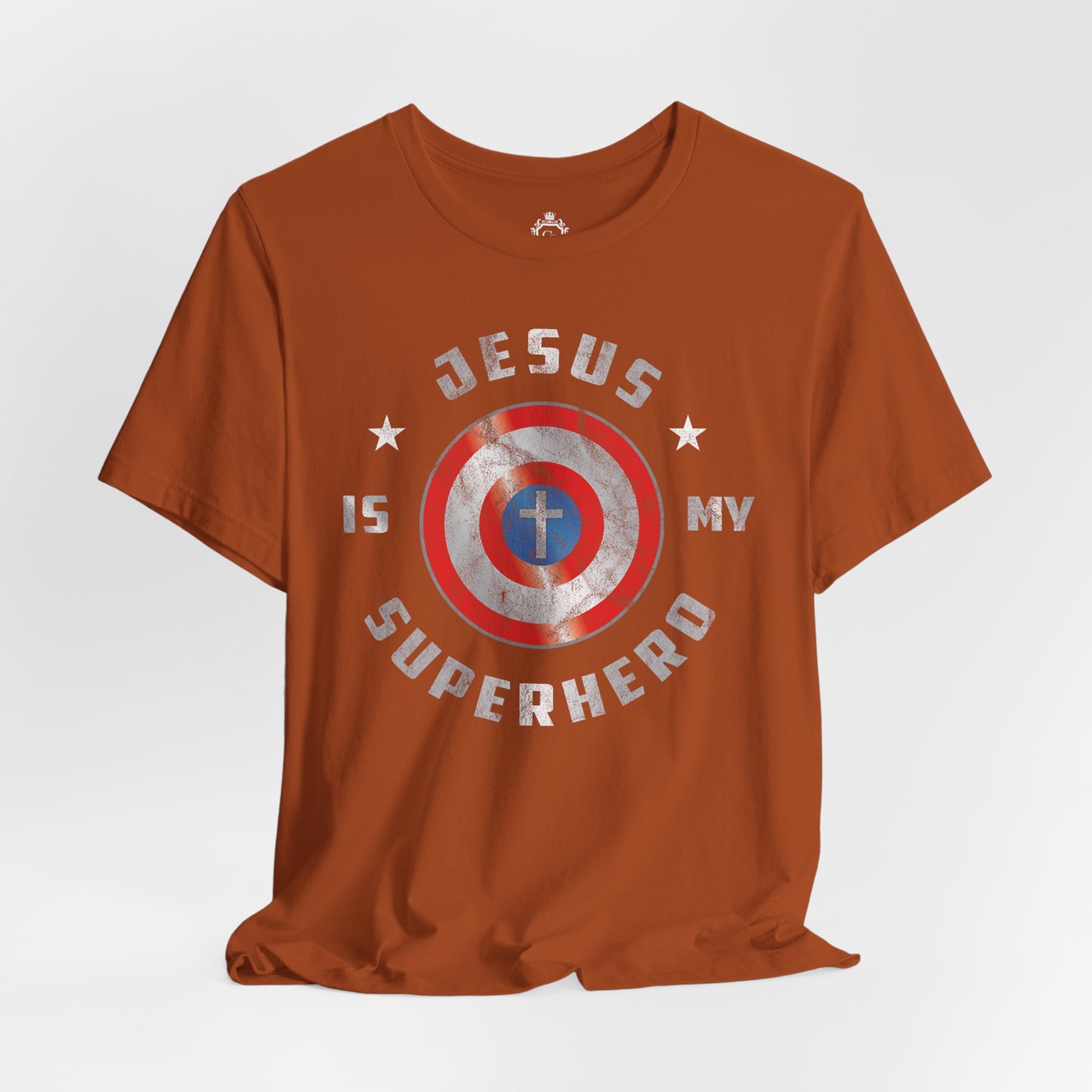 Jesus Is My Super Hero Jersey Short Sleeve Tee