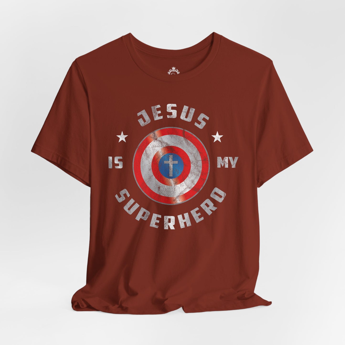 Jesus Is My Super Hero Jersey Short Sleeve Tee