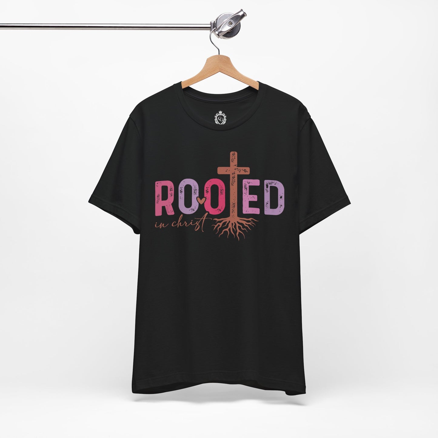 Rooted In Christ Jersey Short Sleeve Tee