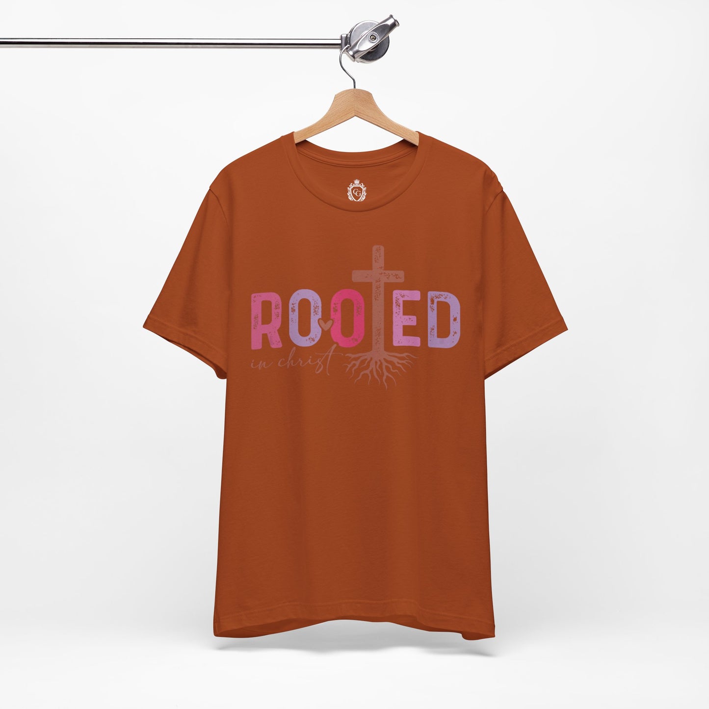 Rooted In Christ Jersey Short Sleeve Tee