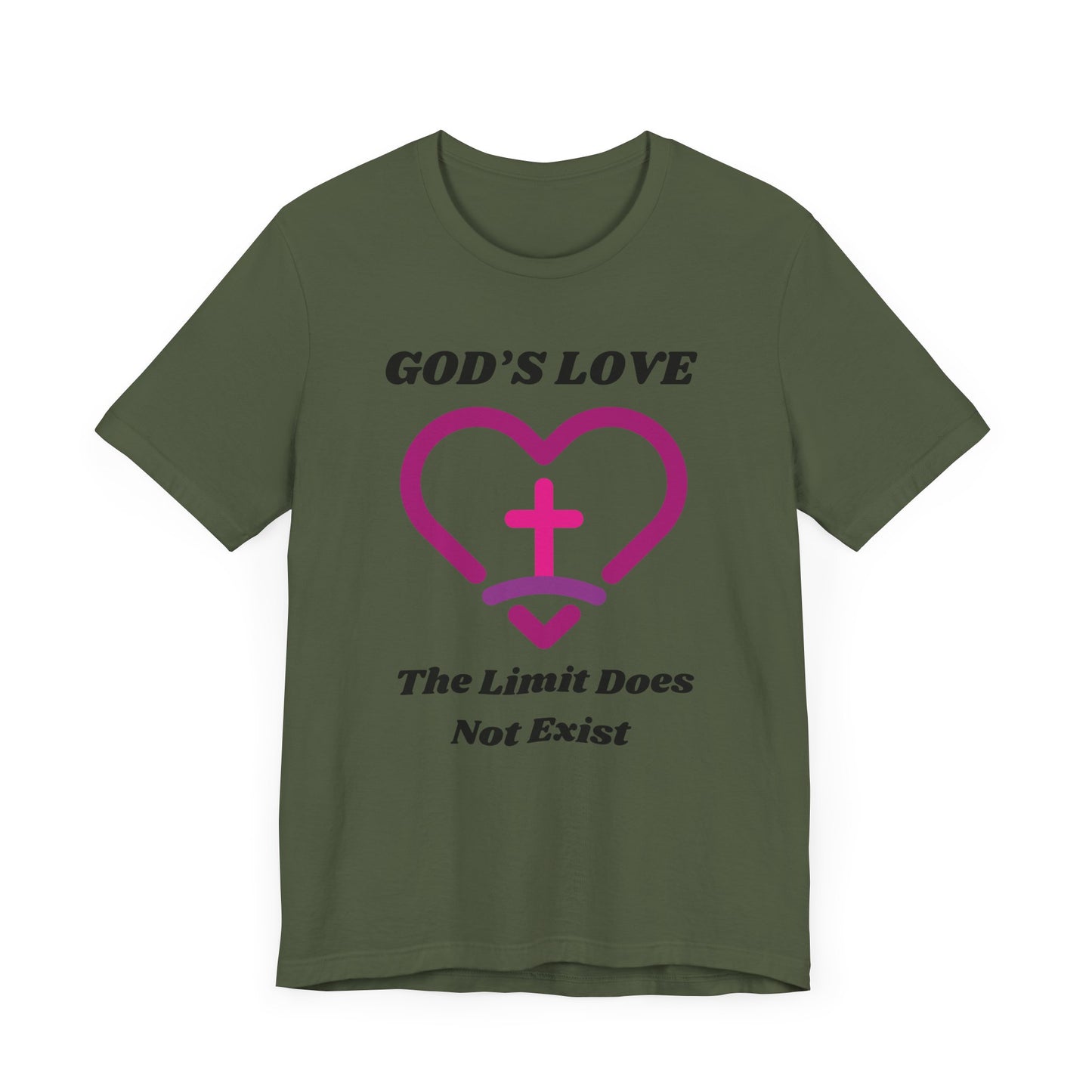 God's Love The Limit Does Not Exist Jersey Short Sleeve Tee