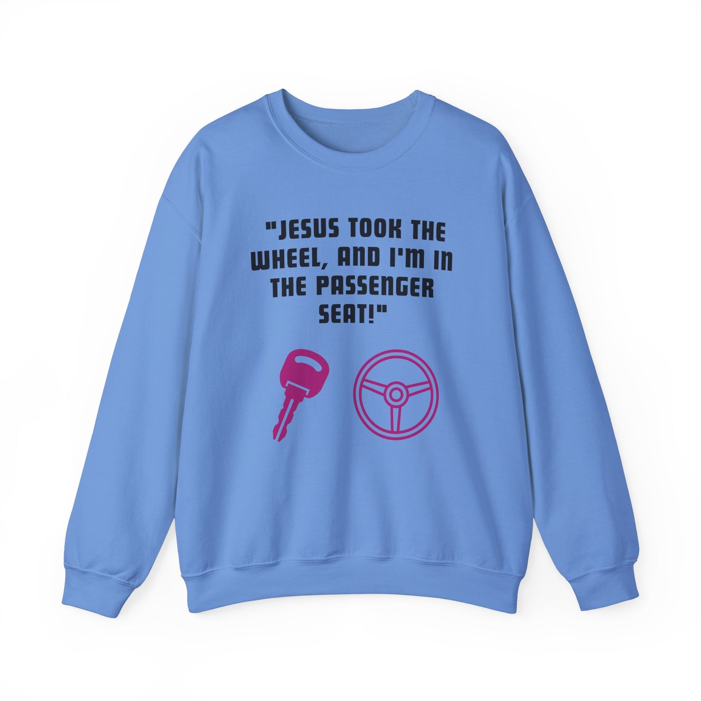 Jesus Took The Wheel Heavy Blend™ Crewneck Sweatshirt