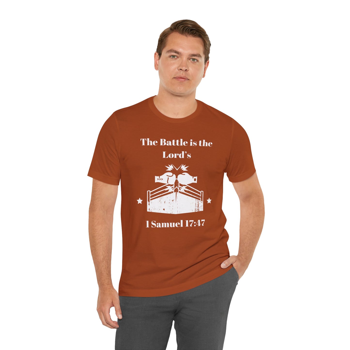The Battle Is The Lord's Jersey Short Sleeve Tee